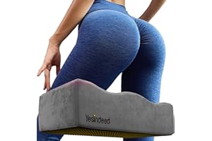 YESINDEED Brazilian Butt Lift Pillow – Dr. Approved for Post Surgery Recovery Seat – BBL Foam Pillow + Cover Bag Firm Support Cushion Butt Support Technology - Grey