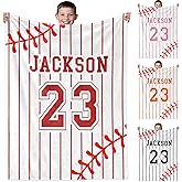 EVER2000 Personalized Baseball Blankets for Boys, Custom Flannel Soft Throw Blanket with Picture, Baseball Gifts for Kids Men