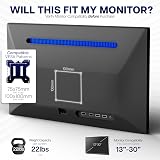 VIVO White Dual Monitor Mount STAND-V002W for 13 to 30 inch Displays view 7