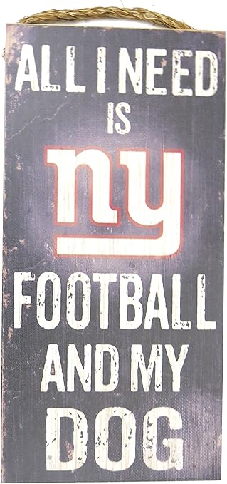 Amazon Com New York Giants Wall Decor Dog Sign Nfl All I