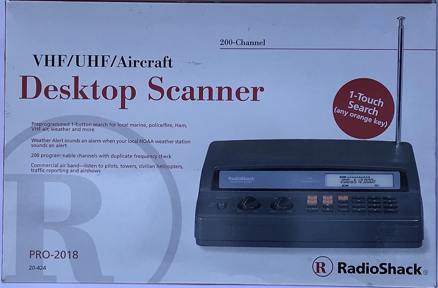 Amazon.com: Radio Shack Police Desktop Scanner PRO-2018 200 Channel: Home  Audio & Theater