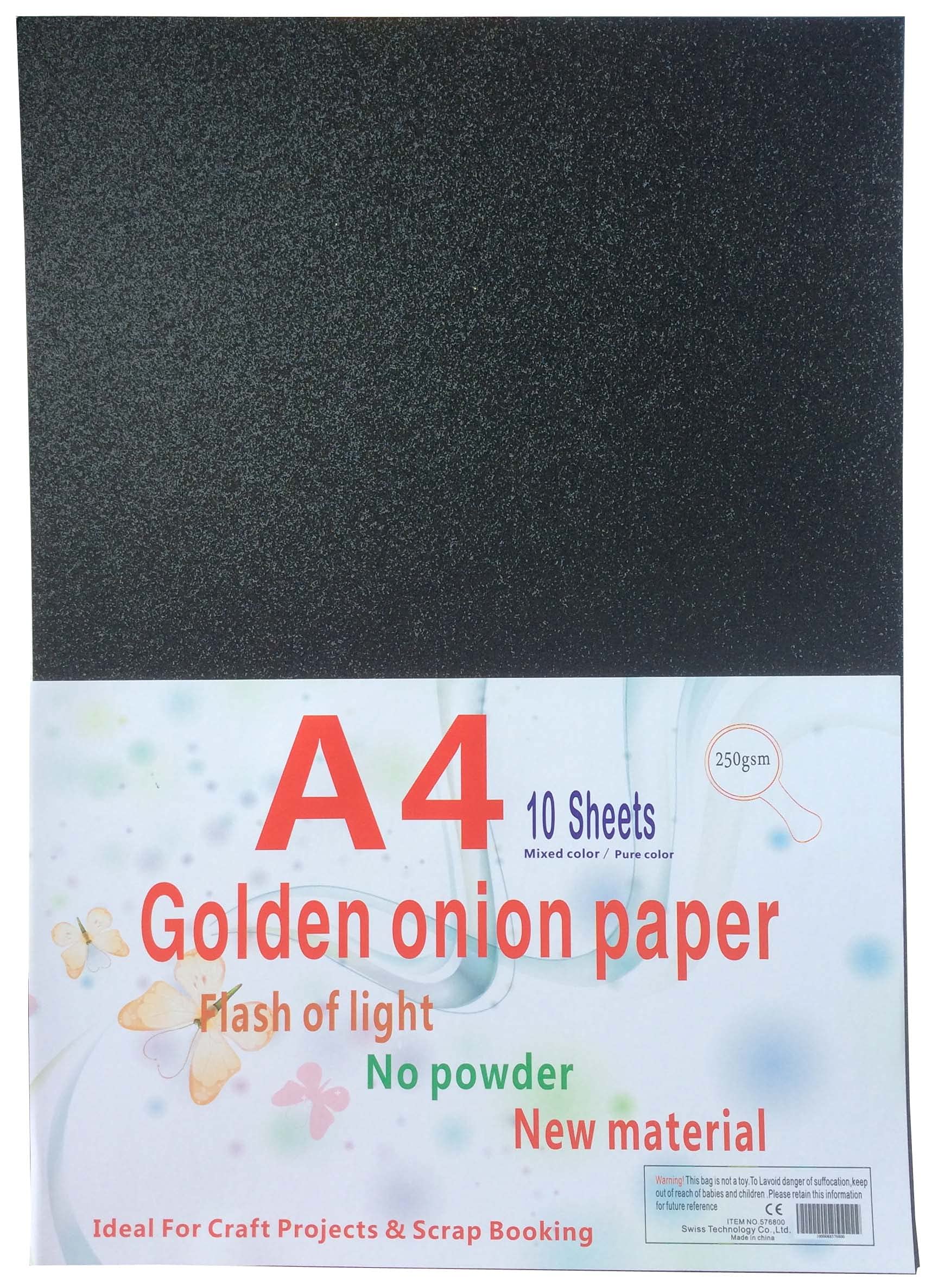 10pcs A4 Sheets Black Glitter Cardstock Card Making DIY Material Sparkling Craftwork Scrapbooking Gift Wrapping Box Tissue Paper Sheets for Wrapping