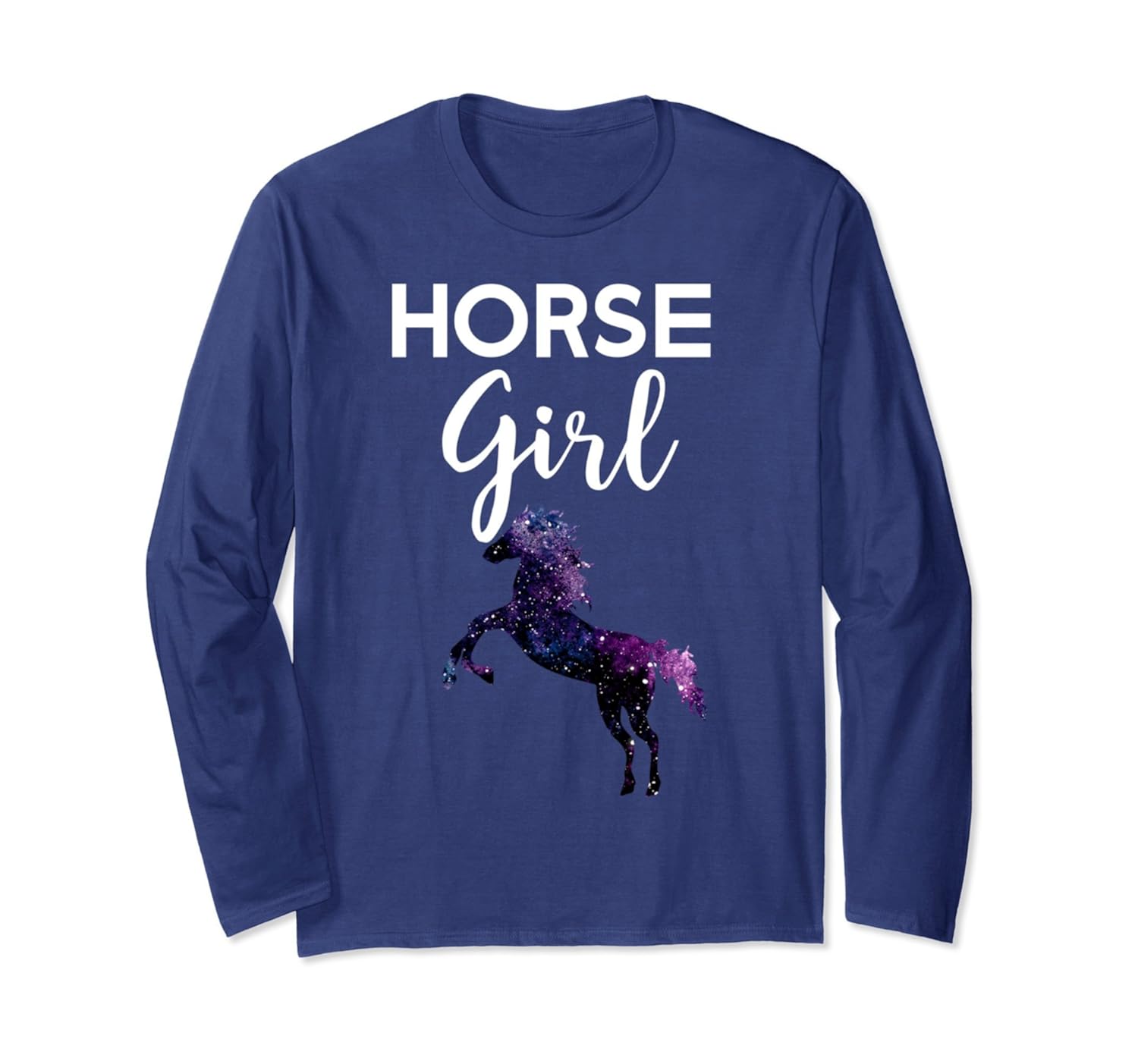 Horse Girl Long Sleeve T Shirt for Girls Women Horse Loversln Lntee
