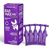 eosera Ear Wax MD for Kids Cleaning Drops - 5 Vials (1.5 mL Each) - Earwax Dissolving - Fast-Acting Ear Cleaning Drops - Ages 2+
