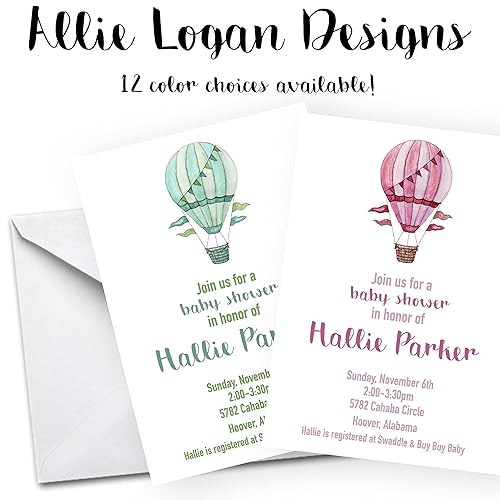 Amazon Com Custom Baby Shower Or Birthday Invitation Watercolor Hot Amazon Com Custom Baby Shower Or Birthday Invitation Watercolor Hot