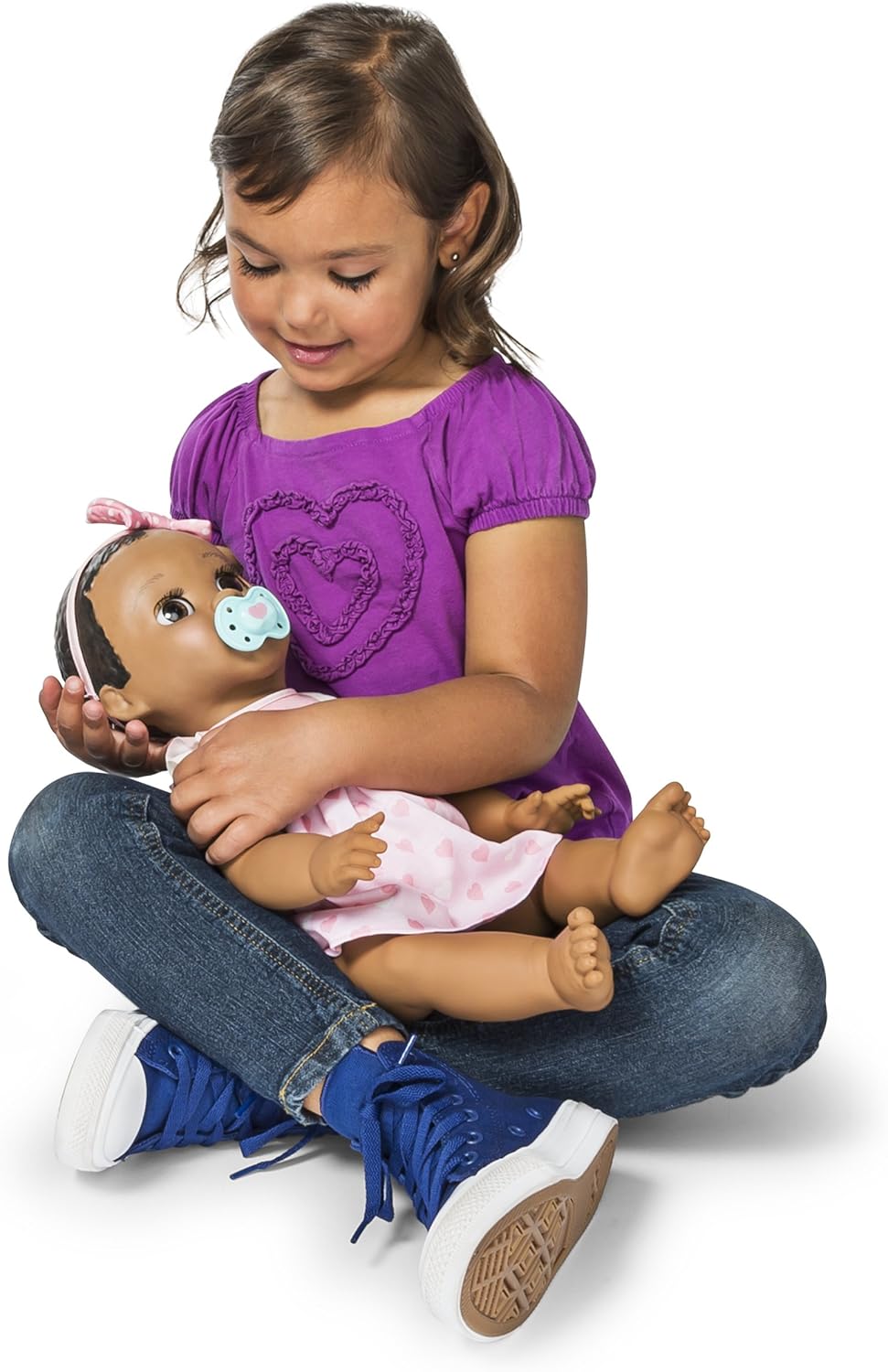 luvabella baby brunette hair doll