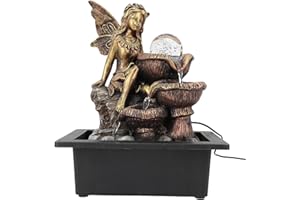 Water Fountain Indoor, USB Core Light Quiet Pump Tabletop Fountain Indoor Water Fountain Tabletop Fountain with LED Light for