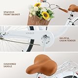 Viribus Vintage Ladies Bike 26 Inch Dutch Style City Bicycle with Basket view 4