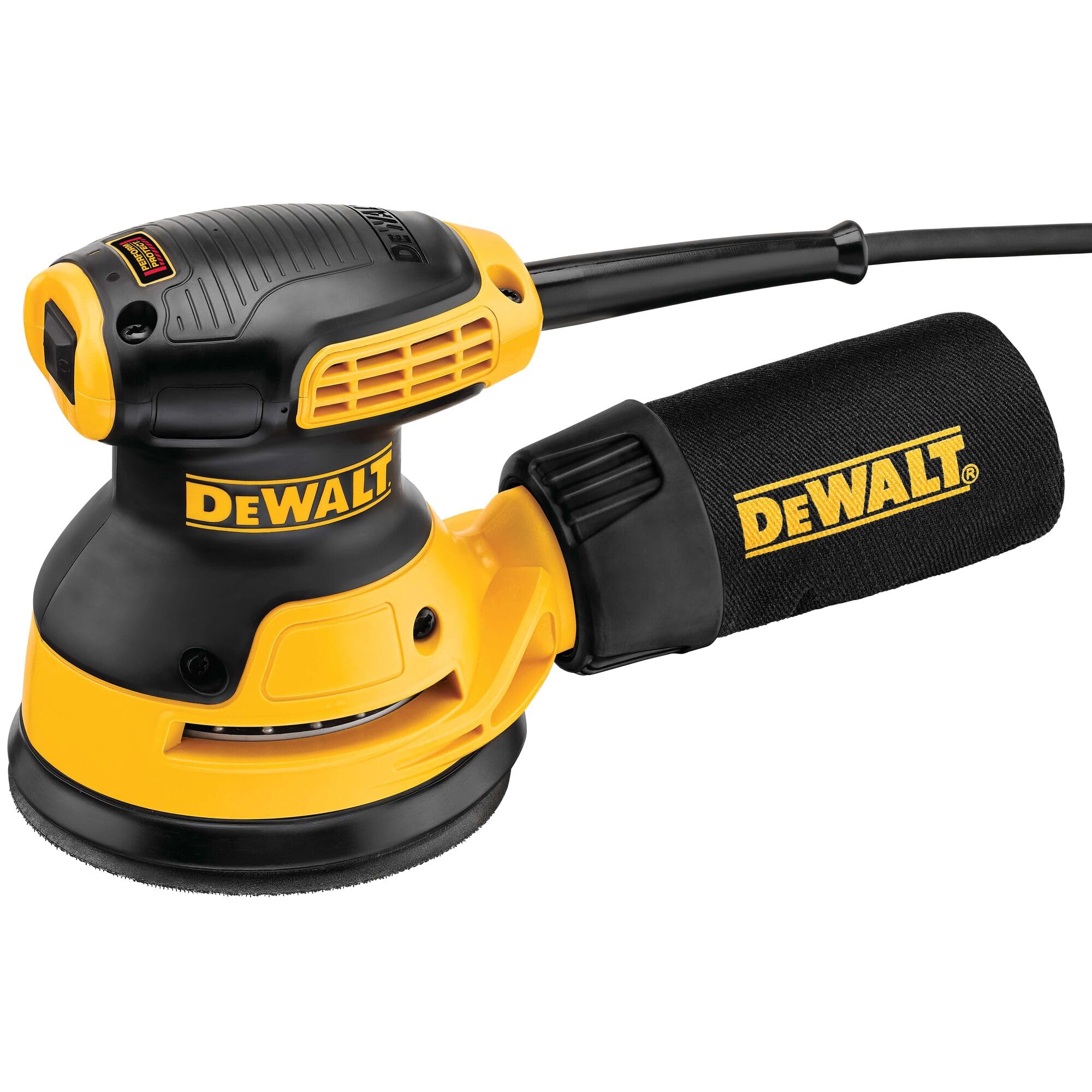 Lijadora orbital DEWALT, herramienta lijadora de palma de 5 pulgadas, 12,000 OPM (DWE6421)