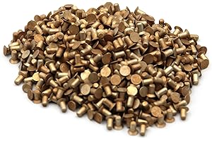 WICKS AIRCRAFT 3/32" Countersunk Solid Rivets, 3/16" Long, 1/8 Lb. Pack of 750. Soft Aluminum, 100 Deg. Countersink