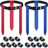 Hilhook Flag Football Belts, 14 Player Flag Football Set with 42 Flags for Kids Youth and Adults Training Equipment