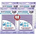 SANI 360° Sani Sticks Drain Cleaner and Deodorizer, Enzyme Pipe Cleaners, Eliminate Odors, Prevent Clogged Drains, Safe for Sinks, Bathtub Drains, Septic Tanks, 48 Count, Lavender Scent
