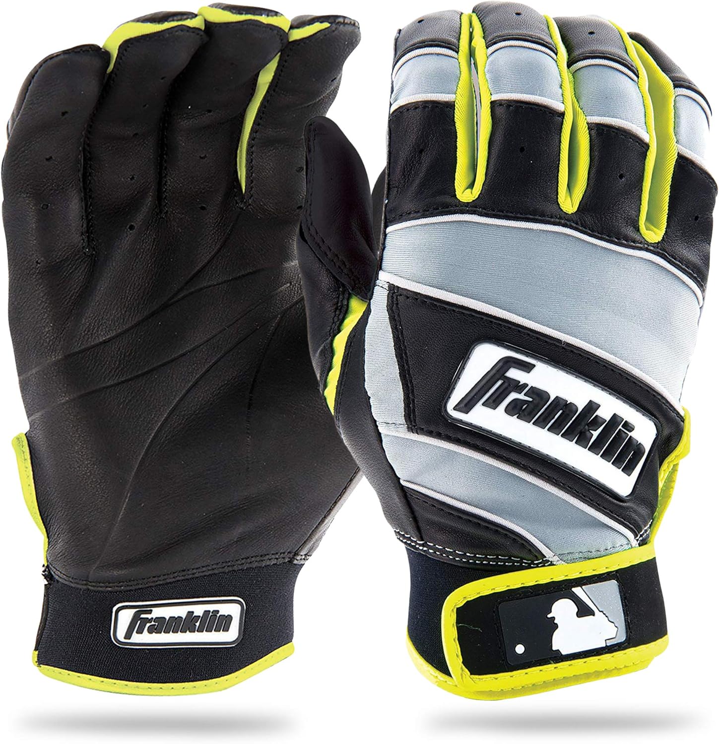 black and yellow batting gloves