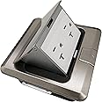 NBLYD Pop Up Floor Box Countertop Box w/20A with Duplex Receptacle - Stainless Steel