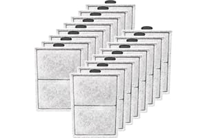 PRYITIER 16 Pack PF-L Filter Cartridges Compatible with PF20, PF30, PF40 and PF75 Power Filters, Large Carbon Replacement Aquarium Refill for Fish Tank with Zeolite