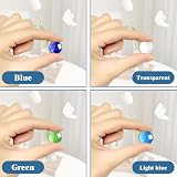 Oiiurly Glass Pebbles 900g Flat Decorative Stones 17-19mm Blue Green view 3