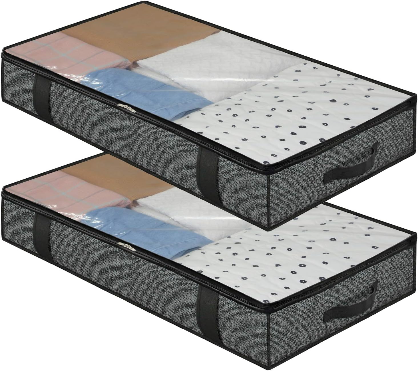 homyfort Pack of 2 Heavy Duty Extra Large Clothes Blanket Bags with