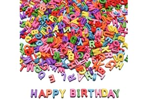 YUSHENG 300+ Pieces 9x12mm Big Large Alphabet Letter Beads Charms A-Z Mixed Plastic Shape Loose Bead for Jewelry Making Bracelets Necklaces Key Chains (Classic Solid Colors)