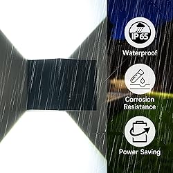 4-Pack LED Outdoor Wall Mount Lights