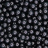 50 Pieces Acrylic Beads 16mm Black Acrylic Round Loose Beads with 2.0mm Large Hole for Bracelets Necklaces Earring Jewelry Making Supplies
