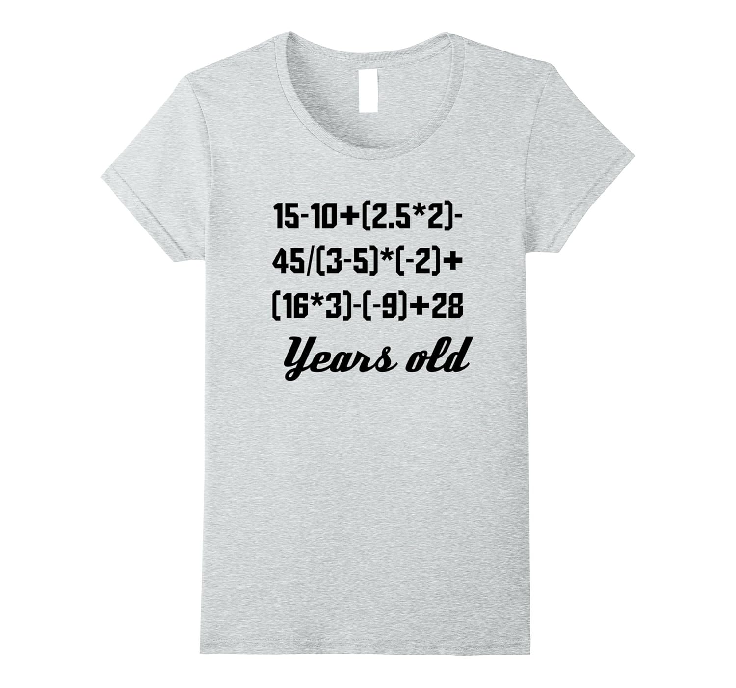 50 Years Old Algebra Equation Funny 50th Birthday Math Shirt