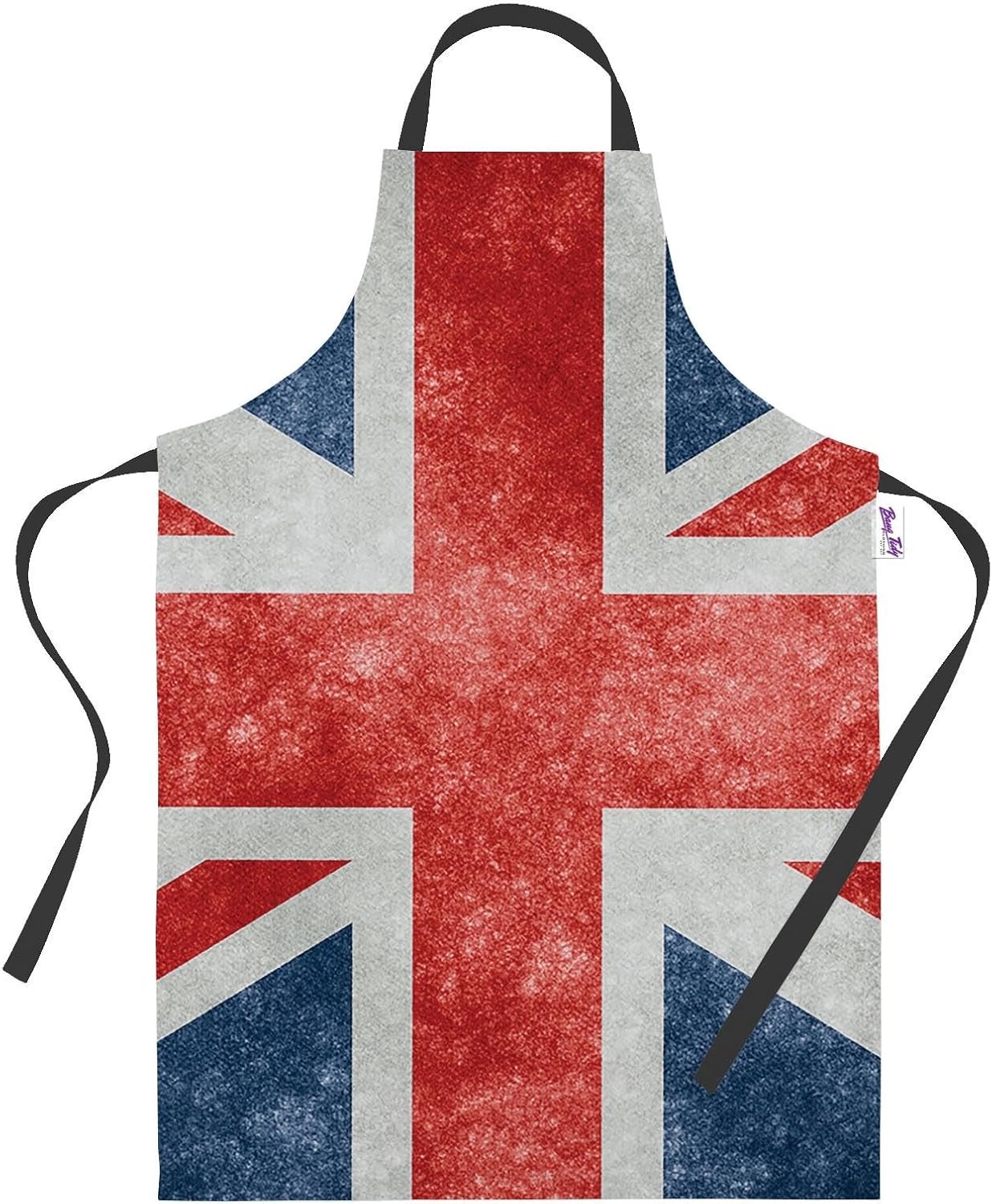 Funny Aprons for Women Union Jack Flag BBQ Cooking Apron
