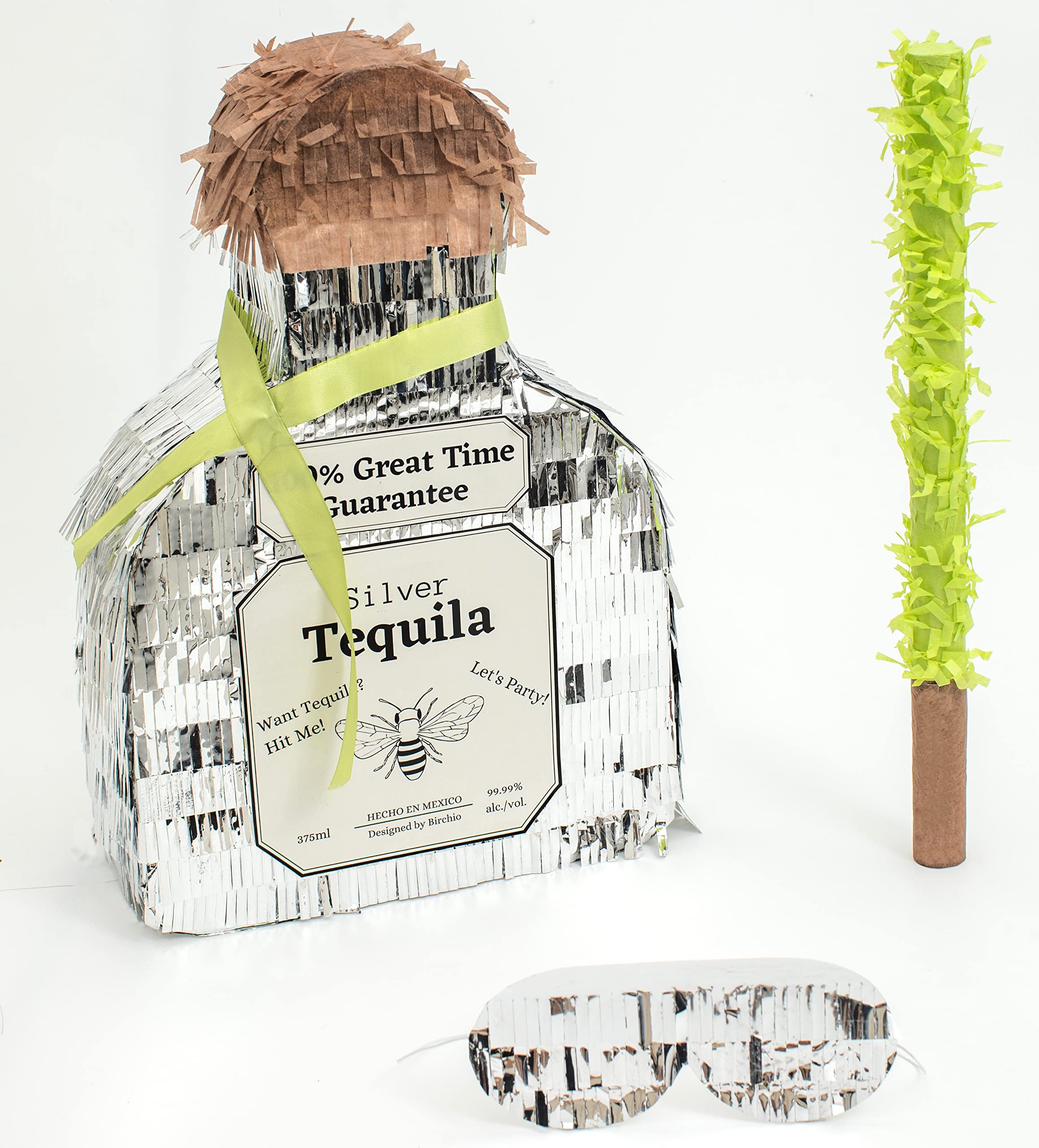 Birchio Tequila Pinata Bundle with a Blindfold and