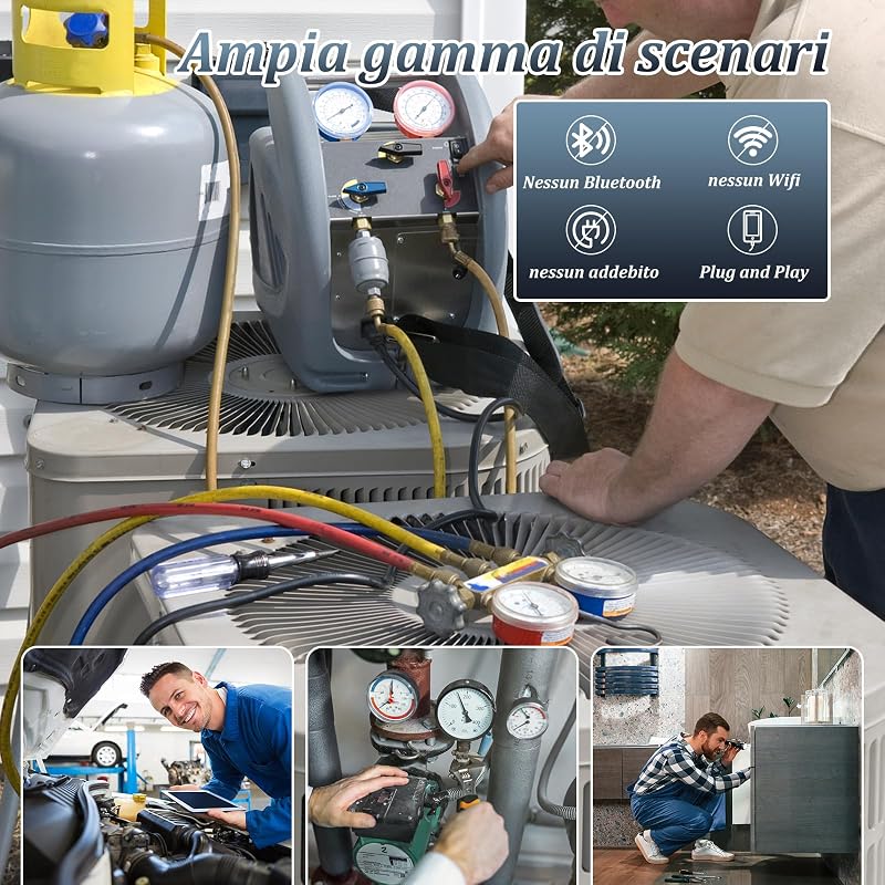 Endoscopio per Smartphone 1920P HD, Telecamera Endoscopica 10m