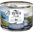 ZIWI Peak Canned Wet Cat Food – All Natural, High Protein, Grain Free, Limited Ingredient, with Superfoods (Mackerel, Case of 12, 6.5oz Cans)