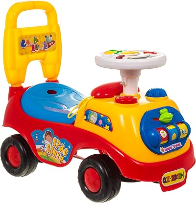 Hillington My First Ride On Buggy Car Red with Sounds Toddler Walker Learning