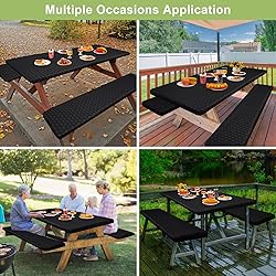 Picnic Table Cover with Bench Covers Camping