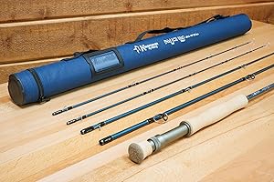 Kingfisher Fly Fishing NACL (Salt) Fast Action Fly Rod - Comes with a Spare Tip and Travel Tube