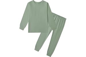 AIUI-HARNSBORN Baby Girls Boys Pajama Set, Toddler Sleepwear pjs, Cotton Tee and Pant pjs Set