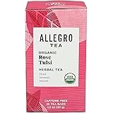 Allegro Tea, Organic Rose Tulsi Tea Bags, 20 ct