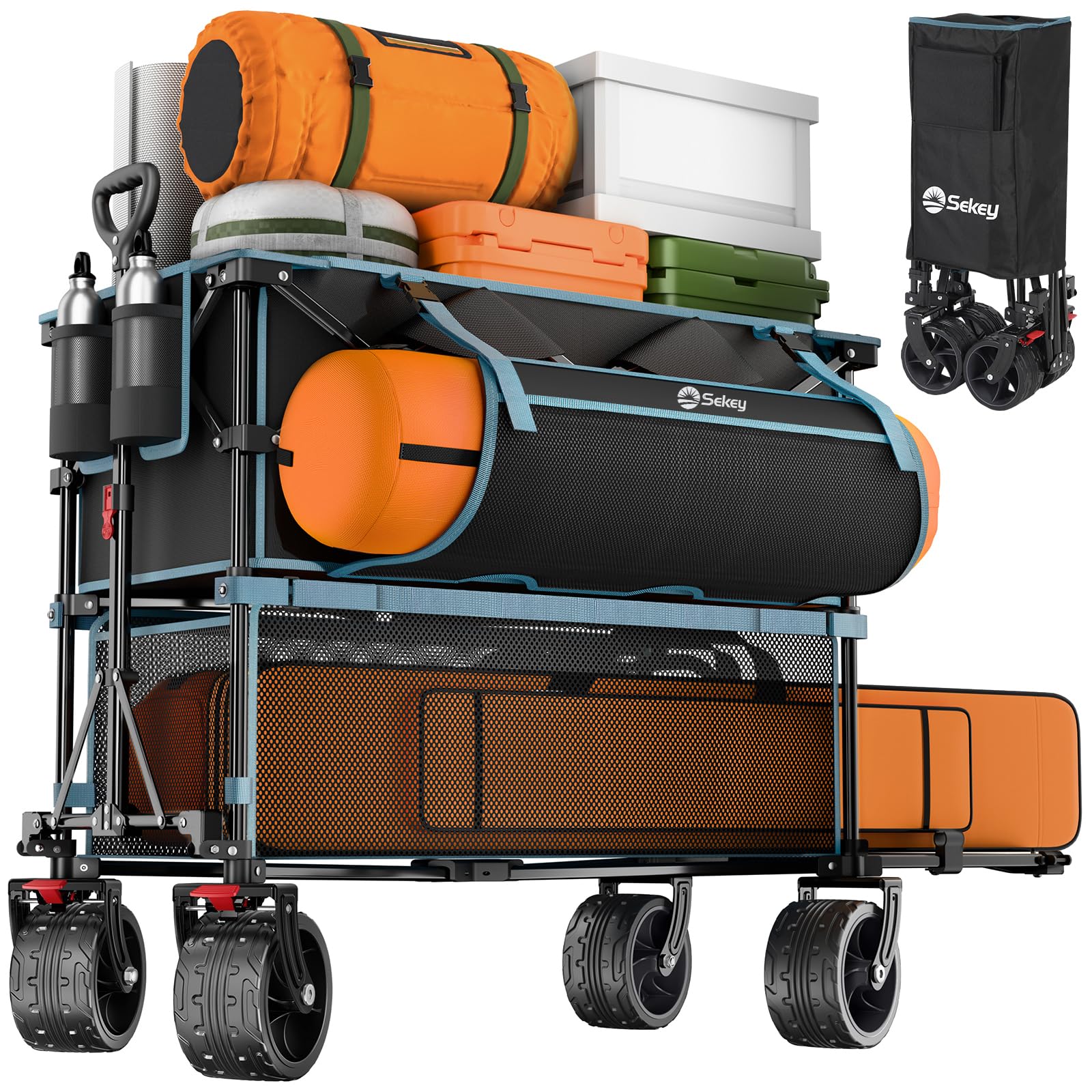 Timber Ridge Double Decker Wagon Overont Foldable Double Decker