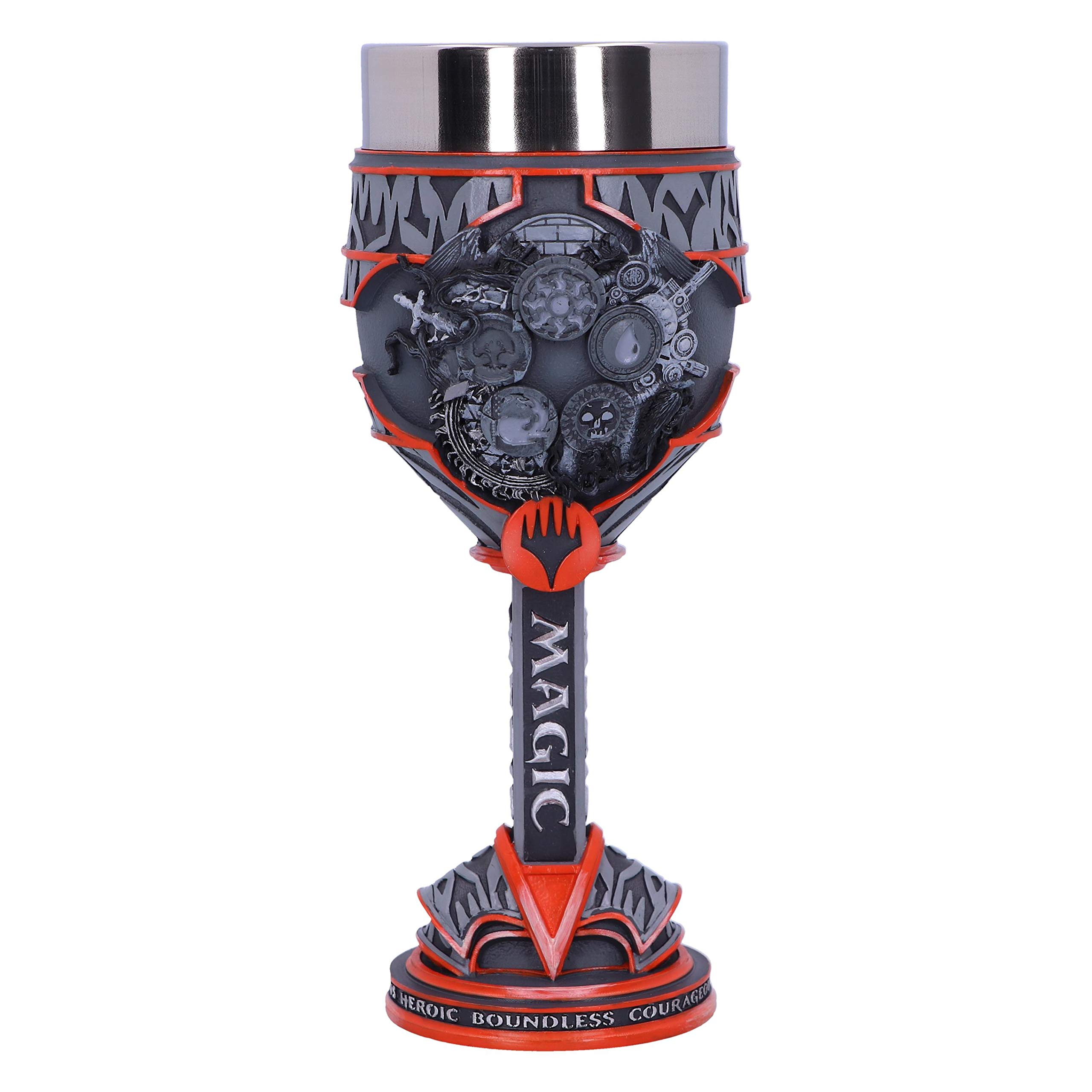 Nemesis Now Magic The Gathering Five Colour Wheel Goblet, Grey, 19.5cm