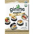 gimMe Organic Roasted Seaweed - Restaurant-style Sushi Nori Sheets - 0.81 Ounce