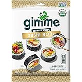 gimMe Organic Roasted Seaweed - Restaurant-style Sushi Nori Sheets - 0.81 Ounce