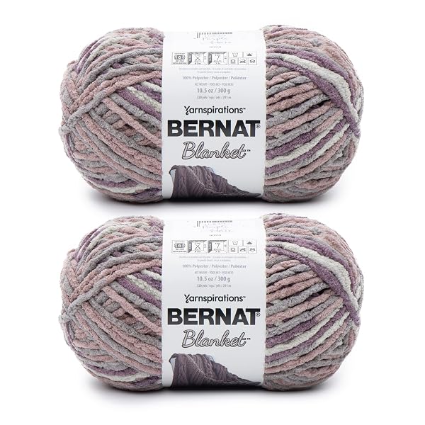 BERNAT BLANKET PURPLE HAZE YARN – 2 PACK...