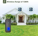 SURFOU Wireless Doorbell Waterproof Plug In Dual Chime 1300 ft Long Range view 2