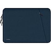 Laptop Sleeve Case 14 inch, Shockproof Protective Computer Cover with Accessories Pocket, Portable Laptop Bag Compatible for 14 inch MacBook Air/Pro, Dell, HP, Acer, Asus, Lenovo, Dark Blue