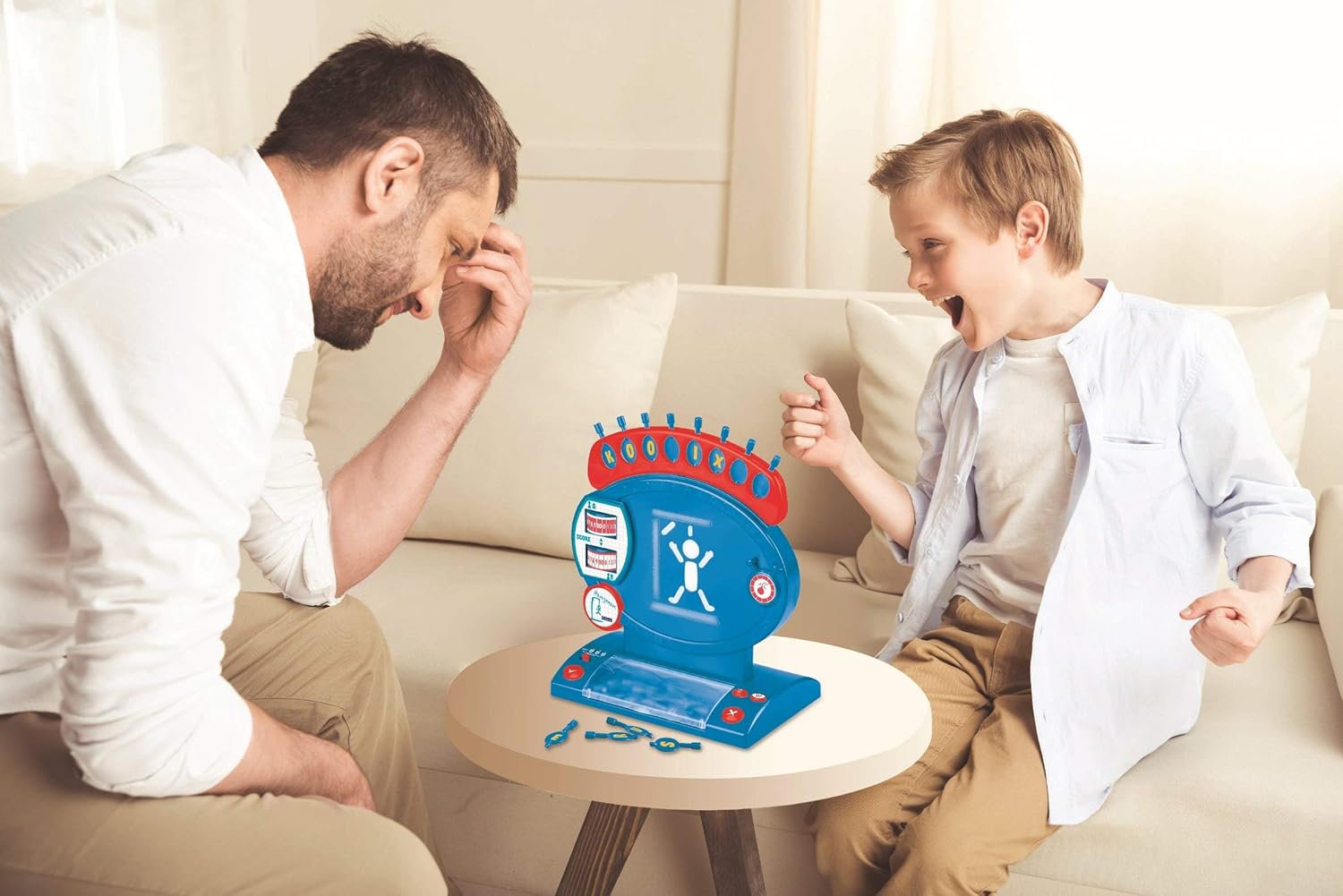 Lexibook, Electronic Hangman, Child and Family Board Game, Spelling and Vocabulary, Light and Sound Effects, 2 Players, Blue/red, JG800 - Image 3