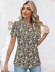 Kistore Womens Fashion Plus Size Short Sleeve Crew