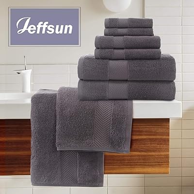 Buy Hotel Spa Quality Luxury Bath Towel Set Genuine Cotton Absorbent And Soft Decorative Bathroom Towel Set 6 Piece Towel Set Includes 2 Bath Towels 2 Hand Towels 2 Washcloths Online In Indonesia B089s67dw7