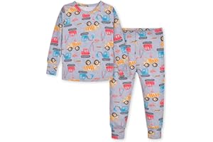 Gerber Unisex Baby Toddler Buttery Soft 2-Piece Snug Fit Pajamas with Viscose Made from Eucalyptus