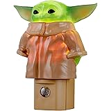STAR WARS LED, Plug-in, Dusk to Dawn Sensor, UL-Certified, Baby Yoda, Mandalorian, Grogu, Ideal for Kids, Bedroom, Bathroom,