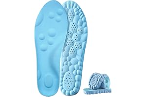 MINIQ Plantar Fasciitis Feet Insoles,Cloud Insole for Men & Women, Support Orthotics, Energizing Comfort Shoe Insert, Breathable & Sweat-Absorbent, Arch Support Insole(S [US M: 6.5-7/W: 7.5-8.5])