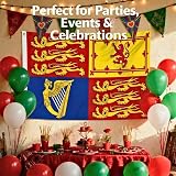 SHATCHI King Charles III Royal Standard Flag 5ft x 3ft Polyester view 8