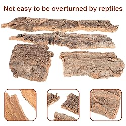 Kisangel 4Pcs Terrarium Cork bark Reptile Tree bark