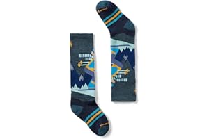 Smartwool Kids' Wintersport Full Cushion Over the Calf Mountain Moose Pattern Socks